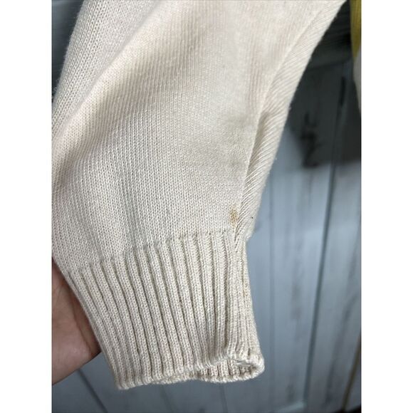 VINTAGE RAFFI LINEA UOMO EMBROIDERED COLORFUL GRANDPA CARDIGAN POCKET SWEATER XL - Picture 12 of 15